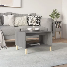Tavolino Da Salotto Grigio Sonoma 60x50x40 Cm Legno Multistrato /