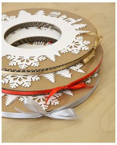 Corona d'Avvento con nastro grigio - Unlimited Design for kids