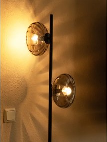 Osram - Lampada a piantana DECOR SMOKE 2xE14/12W/230V nero/grigio fumé