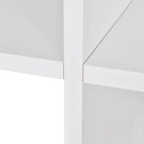 Libreria / scaffale espositore a scala 142 cm bianco