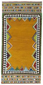 Kilim Tappeto persiano 180 x 90 Giallo (Iran) Tessuto A Mano
