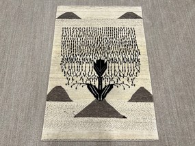 Loribaft Tappeto 100x140 Beige (Iran) Annodato A Mano