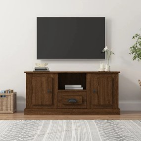 Mobile TV Rovere Marrone 100x35,5x45 cm in Legno Multistrato