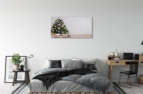 Stampa quadro su tela Decorazioni per regali degli alberi di Natale 100x50 cm