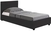 Letto con contenitore Carla - 90 x 190 cm- Nero