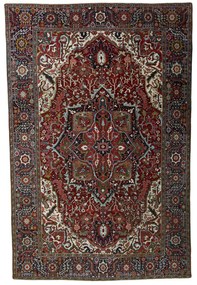 Heriz Tappeto 270x410 Rosso (Iran) Annodato A Mano
