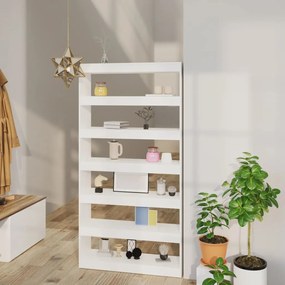 Libreria/Divisorio Bianco 100x30x198 cm in Legno Ingegnerizzato