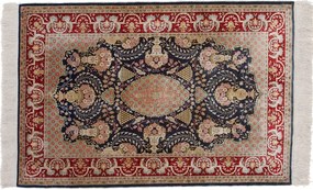 Hereke Tappeto orientale 110x160 Rosso (Tacchino) Annodato A Mano