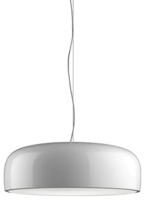 Flos Smithfield Suspension Lampada  60 cm a Sospensione e luce diretta in alluminio Bianco lucido