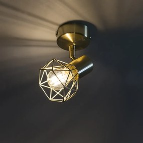 Set di 3 faretti Art Déco orientabili e inclinabili in ottone - Mosh