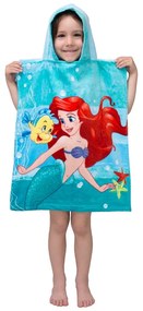 Accappatoio per bambini in spugna turchese Ariel Friends - Jerry Fabrics