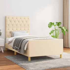 Giroletto Senza Materasso Crema 80x200 Cm İn Tessuto /