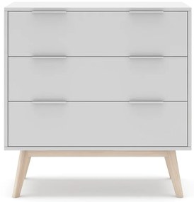 Cassettiera bassa bianca 80x83 cm Campus - Marckeric