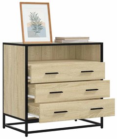 Cassettiera Rovere Sonoma 70x41x70 Cm İn Legno Multistrato /