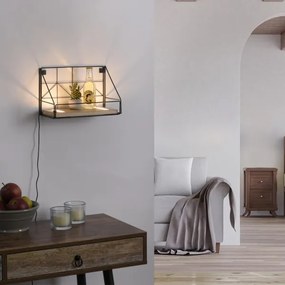 Leuchten Direkt 15276-18 - Mensola con illuminazione a LED BOARD 2xLED/1,75W/230V 30 cm