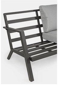 Set di mobili da giardino grigio in alluminio per 4 persone Harley – Bizzotto