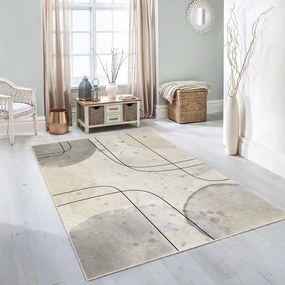 Tappeto grigio/color crema lavabile 120x180 cm Simple Lines – Mila Home