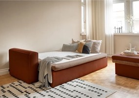 Divano color mattone allungabile 237 cm Wilson – Miuform