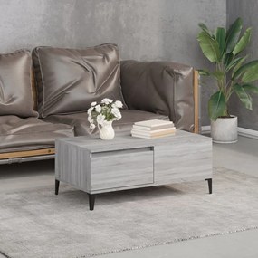 Tavolino Salotto Grigio Sonoma 90x50x36,5 Cm Legno Multistrato /