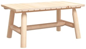 Tavolino da salotto 90x50x41 cm legno massello di abete rosso
