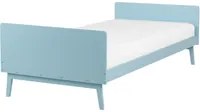 Letto singolo a doghe in legno di pino azzurro 90 x 200 cm stile moderno