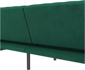 Divano in velluto verde scuro 236 cm Felix - Støraa