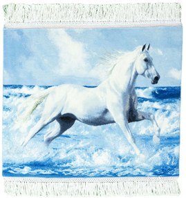 Tabriz Tappeto persiano 70x60 Blu (Iran) Annodato A Mano