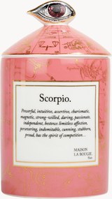 Candela profumata fatta a mano Scorpio (cassis & muschio bianco)
