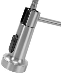 REA-B0417 - Rubinetto da cucina COLIN con doccetta estraibile 42,5 cm, finitura nichel