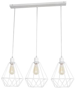 Lampadario KARO 3xE27/15W/230V bianco