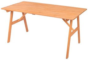 Set da pranzo da giardino in legno massiccio per 4 persone Sylva - Rojaplast