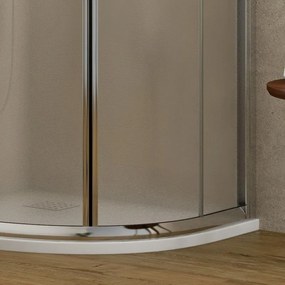 Box doccia 80x80 semicircolare vetro opaco altezza 180cm | K400 - KAMALU