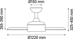 Plafoniera LED nera ø 15 cm Zarautz - SULION