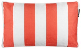 Cuscino divano righe corallo 30x50 cm idrorepellente