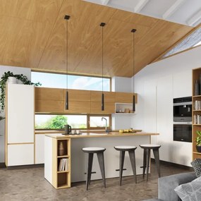 Sollux SL.1400 - Lampadario a sospensione con filo PRYSM 1xG9/8W/230V nero