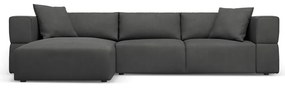 Divano angolare grigio scuro, angolo sinistro Esther - Milo Casa
