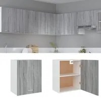 Mobile Pensile Grigio Sonoma 50x31x60 cm in Legno Multistrato 815586