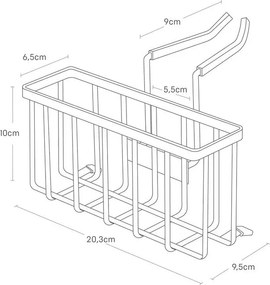 Porta spugne in metallo da appendere - YAMAZAKI