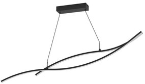 Lampadario LED design Grisolia nero, luce naturale 2500 lumen, EGLO