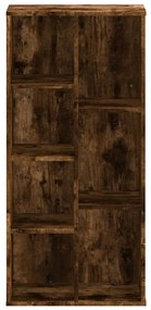 Libreria rovere fumo 50x25x105 cm in legno multistrato