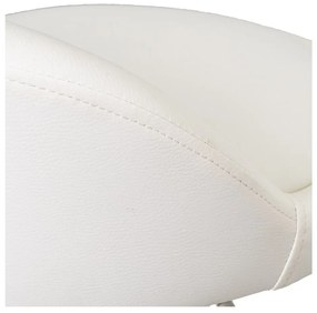 Sgabelli da bar bianchi ad altezza regolabile in similpelle in set di 2 (altezza seduta 72 cm) - Casa Selección