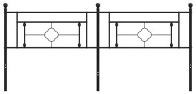 Testiera in Metallo Nero 200 cm