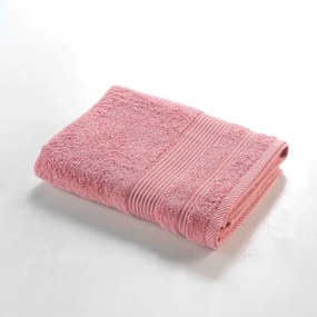 Asciugamano in spugna di cotone rosa 70x130 cm Tendresse - douceur d'intérieur