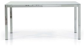 NELSON - tavolo da pranzo moderno allungabile in vetro 90x160/210/260