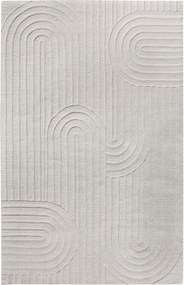 VALLEY - tappeto in lana avorio con decoro