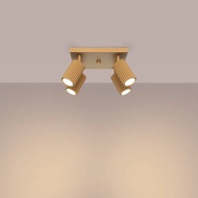 Sollux SL.1564 - Faretto KARBON 4xGU10/10W/230V oro