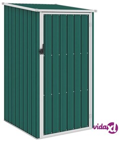 vidaXL Capanno da Giardino Verde 87x98x159 cm in Acciaio Zincato
