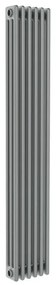 Radiatore acqua calda Comby in acciaio 3 colonne, 6 elementi, interasse 1735 mm, grigio