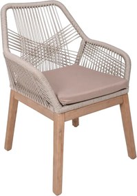 Sedia da giardino in legno beige Pomona - Garden Pleasure