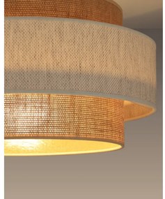 Plafoniera BOHO 1xE27/60W/230V Ø 40 cm crema/iuta